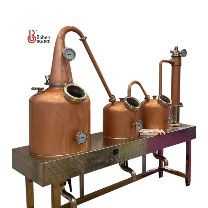 100L Double Retort Rum Copper Pot Stills